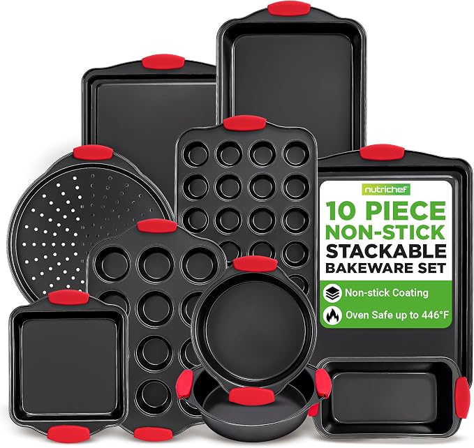 NutriChef 10-Piece Nonstick Kitchen Oven Baking Pans by NutriChef%E2%84%A2Kitchen