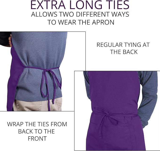 Utopia Kitchen 2 Pack Bib Apron, Adjustable - Image 6