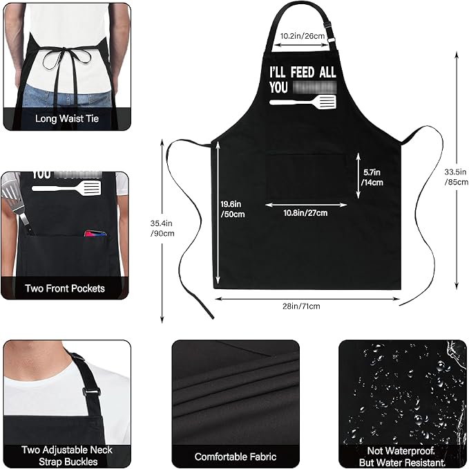 Xornis 100% Cotton Funny Apron - Image 3