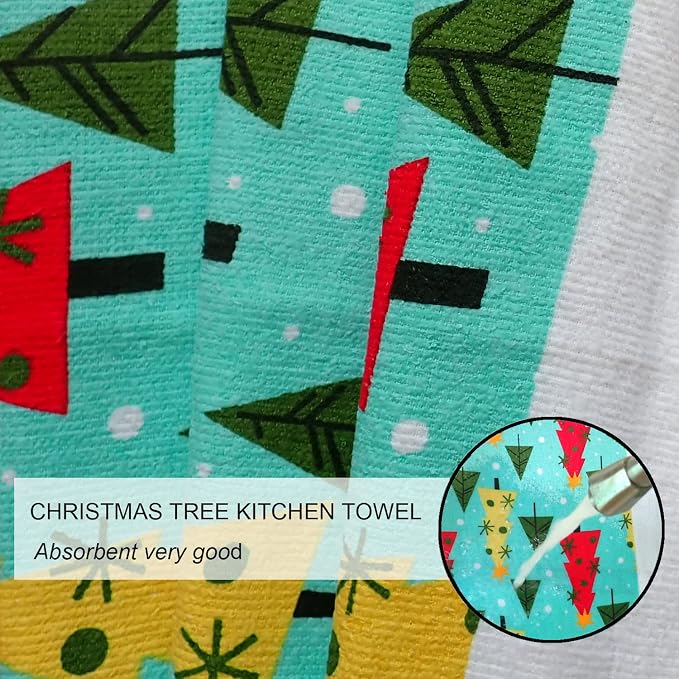 Oven Mitts and Potholders Dish Towles Set 100% Cotton - Image 4
