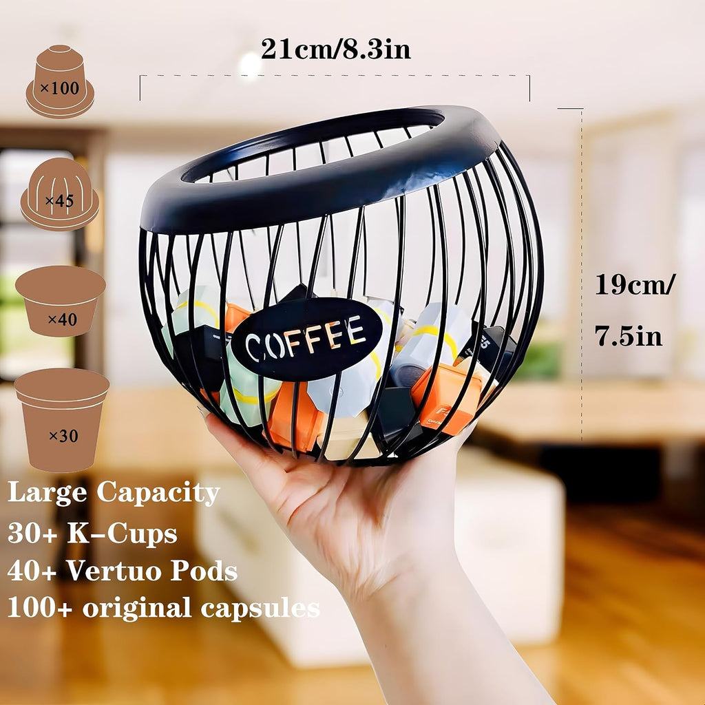 Coffee Pod Holder,K Cup Holders for Counter,Coffee Bar Accessories &