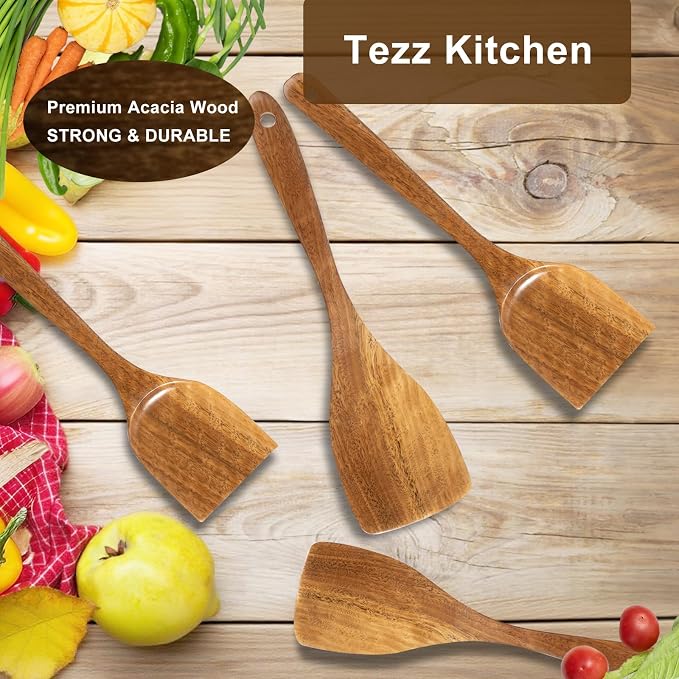 Wooden Spatulas, flipping and Wok Spatula, Wooden Spoons & Spurtle - Image 7