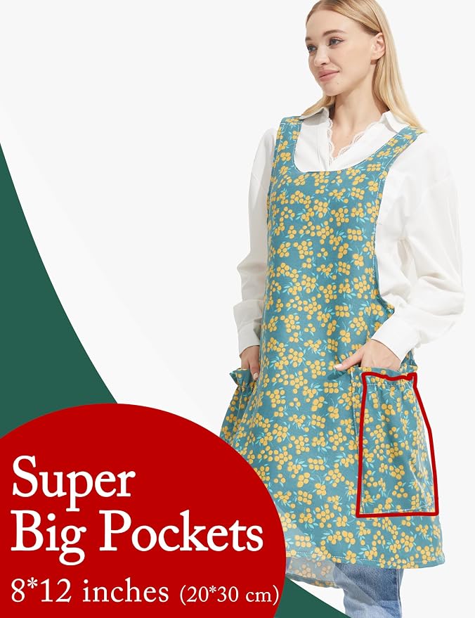 Cozy Adjustable Cross Back Aprons - Image 3