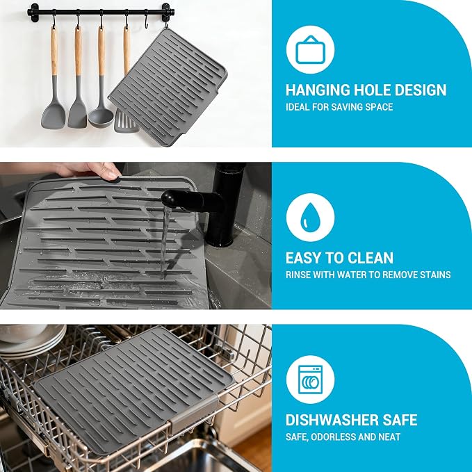 Foldable Silicone Dish Drying Mat - Image 5