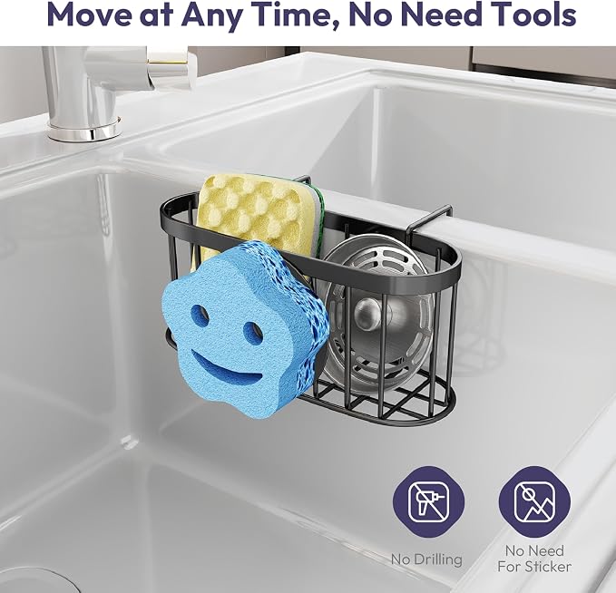 SWTYMIKI Sponge Holder for Kitchen Sink - Image 6