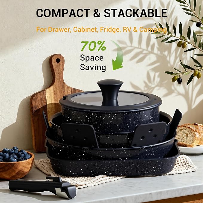 Ammeloo 21 Pcs Pots and Pans Set Non Stick - Image 5