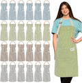 Janmercy 24 Pcs Aprons for Women Men by Janmercy