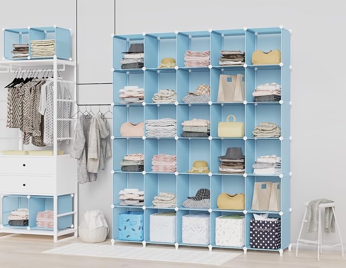 HOMIDEC Cube Storage Organizer 16-Cube Closet Organizer, Portable Closet - Image 7