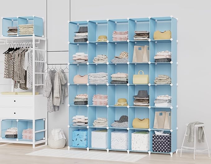 HOMIDEC Closet Organizers and Storage, 9 Cube Storage Organizer, Portable - Image 4