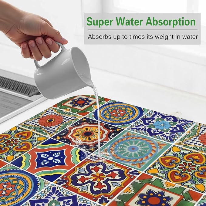 Dish Drying Mat Drainer Pads - Image 2