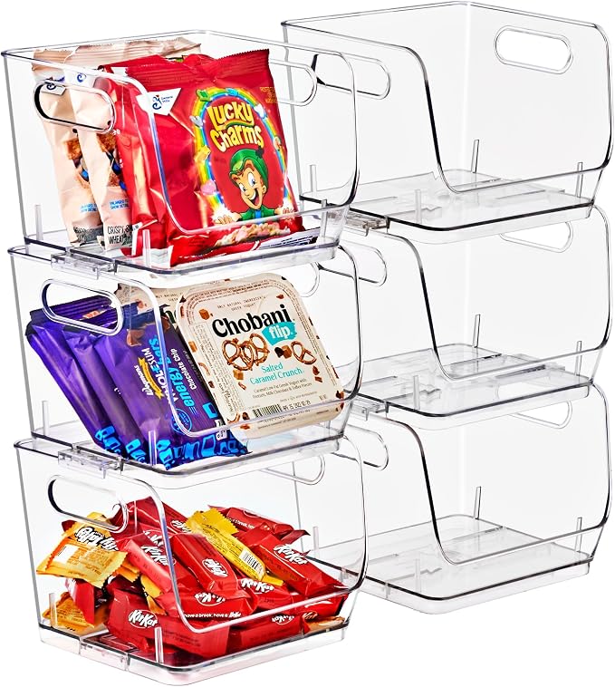 Sorbus Stackable Storage Bins Open Front, Pantry Bins - Image 8