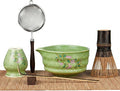 7-Piece Matcha Set with Ceramic Matcha Bowl, Bamboo Whisk & Holder, Tea Scoop & by GleeNflux