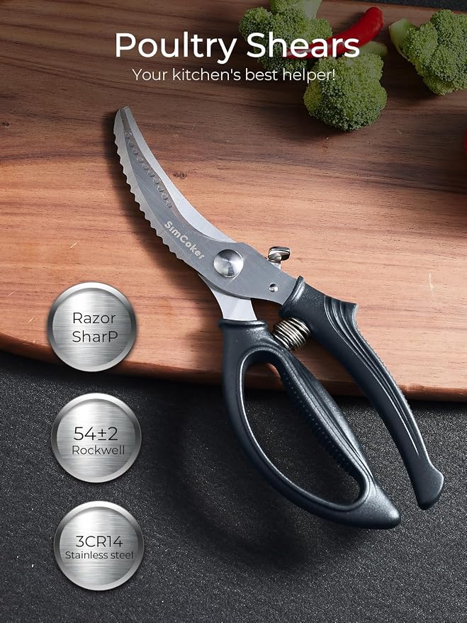 Poultry Shears, Heavy Duty Kitchen Shears - Image 3