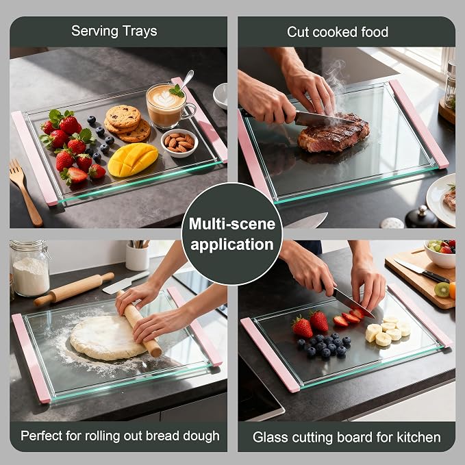 Tempered Glass Cutting Board Set - Image 6