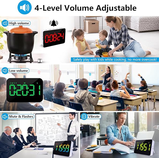Rechargeable Timers，Digital Kitchen Timer - Image 5