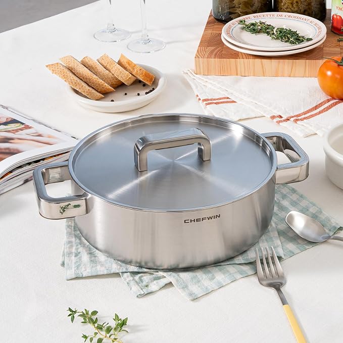 316 Stainless Steel 3.8 Quart Brazier - Image 2