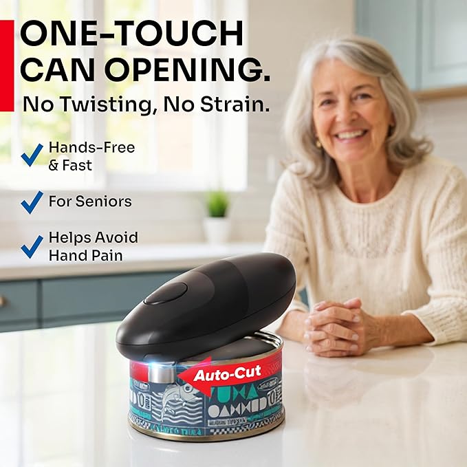 MUELLER HOME SmoothEdge Auto Electric Can Opener – Battery‑Operated One‑Touch w - Image 2
