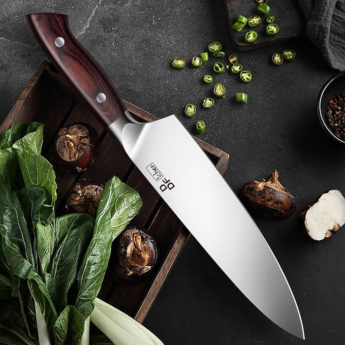DDF iohEF Chef Knife Sharp Kitchen Knife 8 inch Japanese Stainless Steel - Image 6