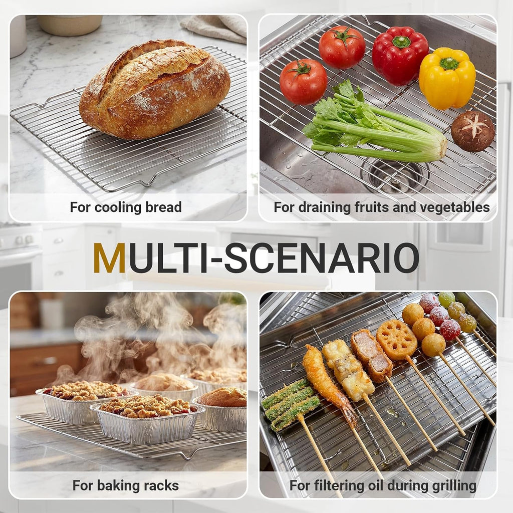 6 Pcs Cooling Racks, 24L X 16W X 1H Stainless Steel Wire Rack