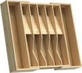 Expandable Utensil Drawer Organizer for Silverware,Bamboo 12 Slot