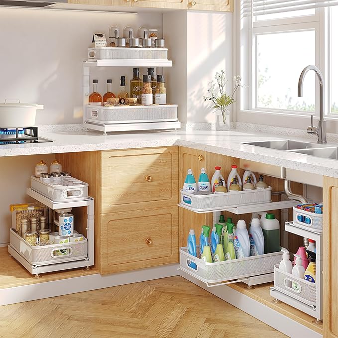 2-Pack Under Sink Storage Organizer - Image 7