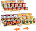 Expandable Can Organizer for Pantry, 3-Tier Adjustable Bamboo & Iron Can Rack by NuoyuanShen