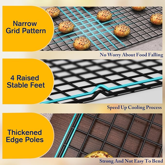2PCS Cooling Racks for Cooking and Baking - Image 3