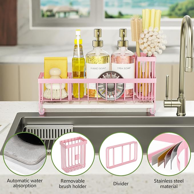 Cisily Extra Large Sink Caddy Organizer - Image 3