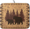 Giwawa 16"x18" Brown Bear Dish Drying Mat Rustic Forest Wildlife Woodland Dish by Giwawa