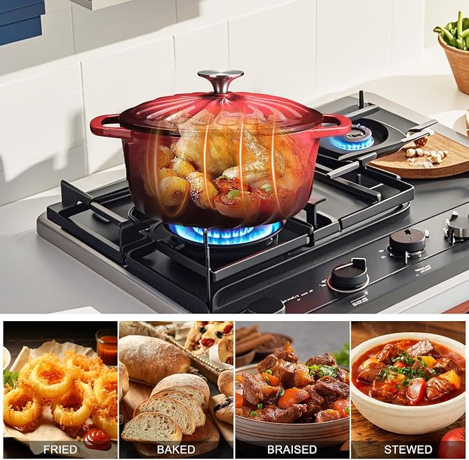 Enameled Cast Iron Dutch Oven Pot - Image 7