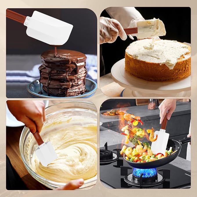 High Heat Resistant Silicone Spatulas, 13-1/2" Commercial Spatula 500°F - Image 7