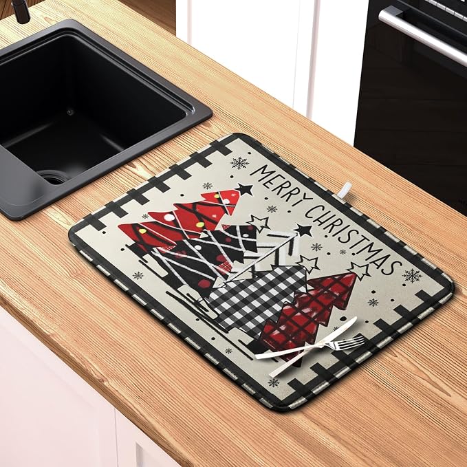 Merry Christmas Dish Drying Mats - Image 6