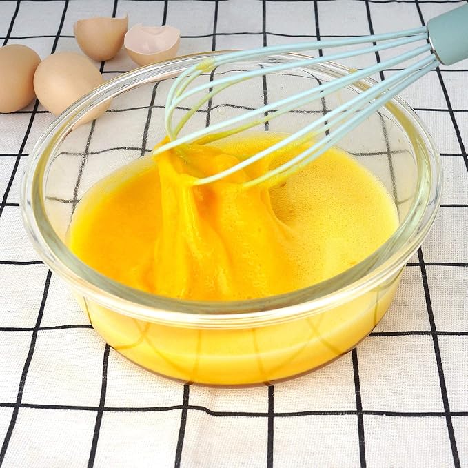 GorGin high temperature and easy to clean silicone whisk, 10 inch, grip good - Image 4