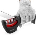 4-in-1 Kitchen Knife Accessories: 3-Stage Knife Sharpener Helps Repair by KITCHELLENCE