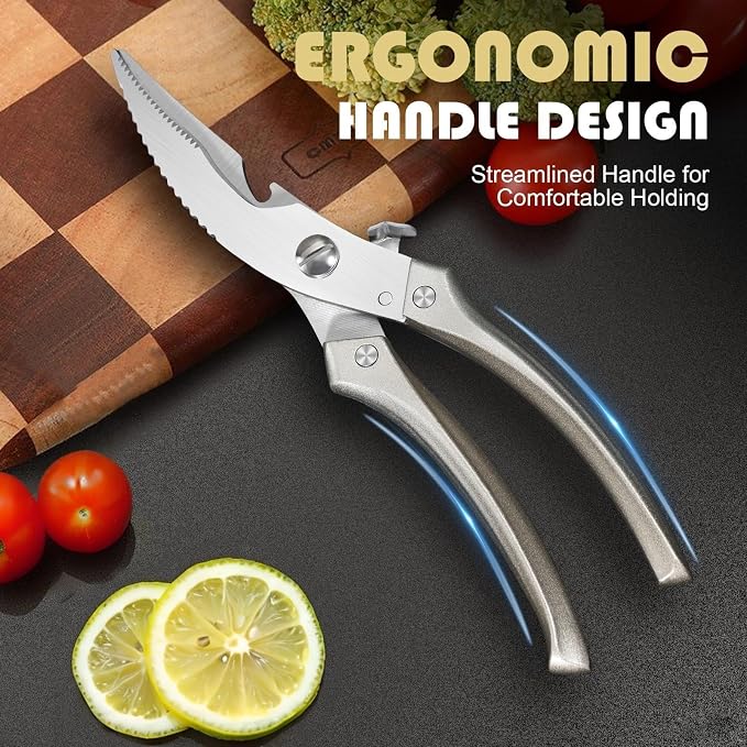 Huusk Kitchen Scissors Set, Poultry Shears Heavy Duty - Image 5