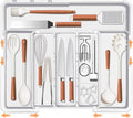 Spaclear Large Utensil Drawer Organizer Expandable Silverware Organizer by Spaclear