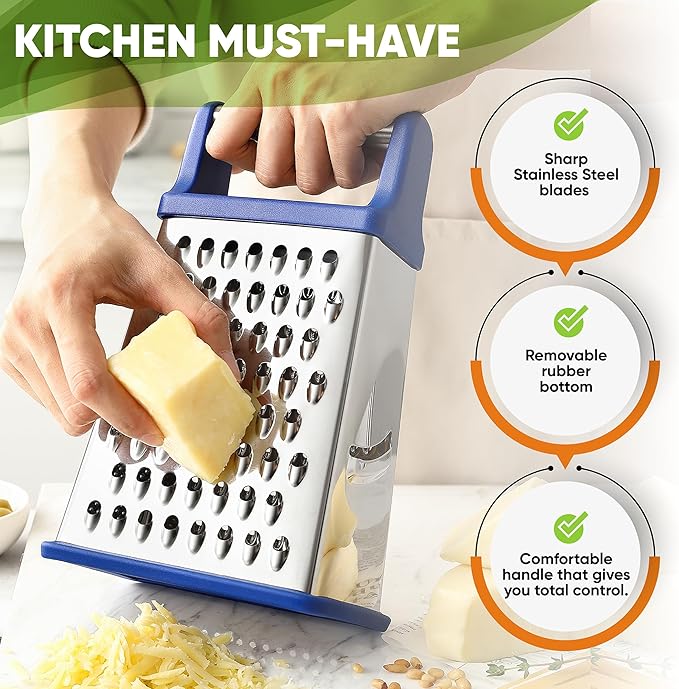 Spring Chef Stainless Steel XL Parmesan Cheese Grater - Image 3