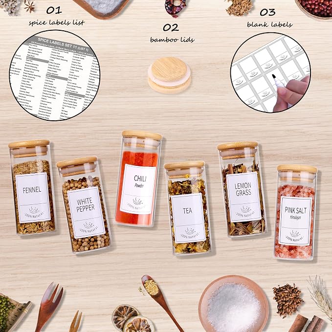 Churboro 30 Pcs Spice Jars - Image 4