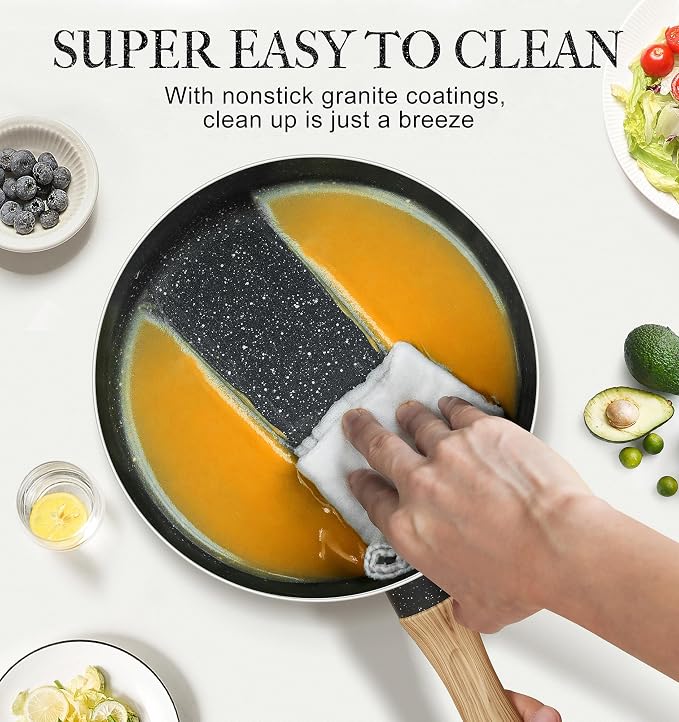 MICHELANGELO Saucepan Set, Nonstick Sauce Pans - Image 5