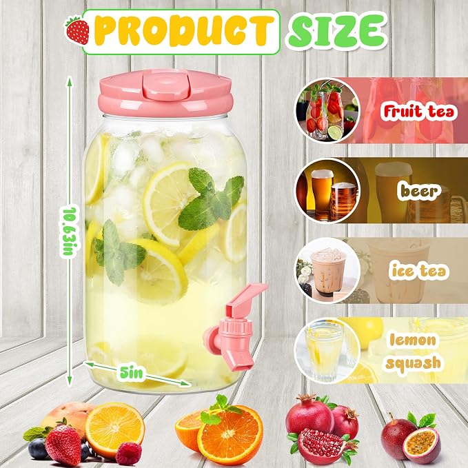 Havawish 2 Pcs 1 Gallon Plastic Beverage Dispenser - Image 3