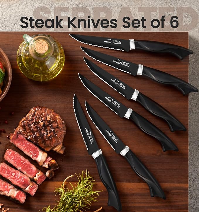 Knife Set, 15 Pieces Kitchen Knife Set - Image 3