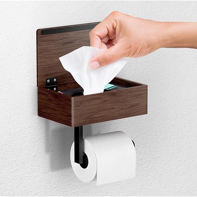 Day Moon™ - Toilet Paper Holder - Modern Roll Holder by DayMoonDesigns