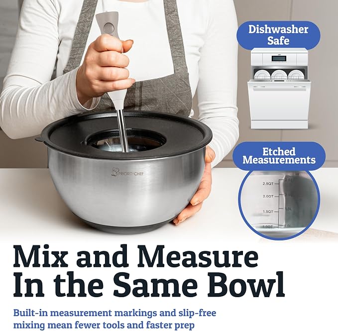 Priority Chef Stainless Steel Mixing Bowls - Image 5