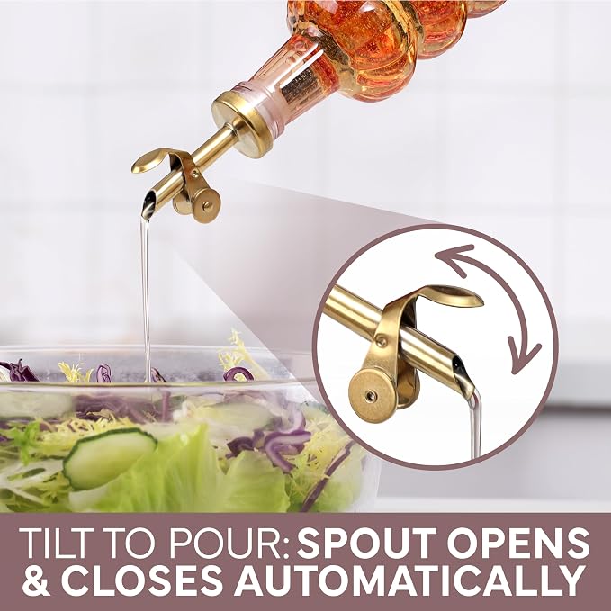 COOK WITH COLOR Glass Olive Oil Bottle Dispenser - Image 7