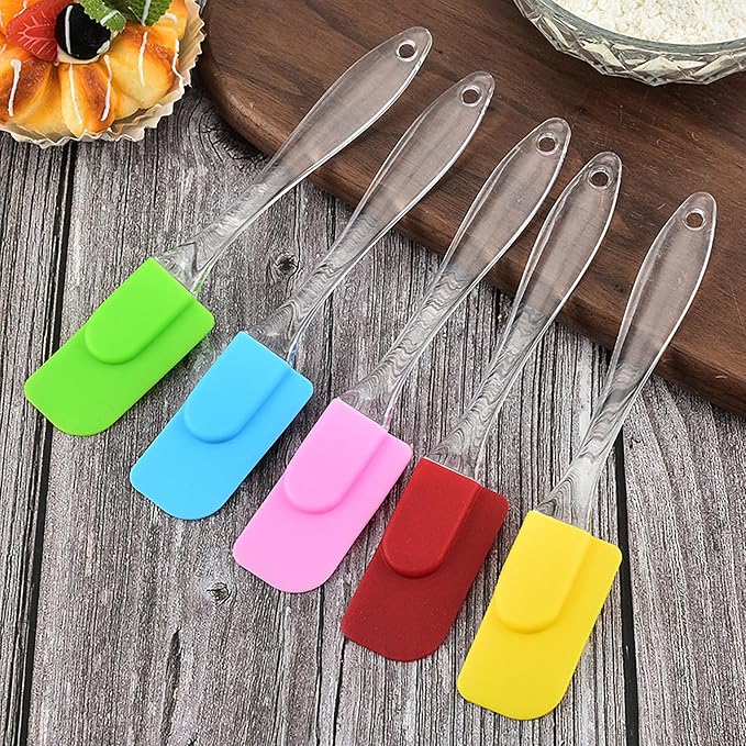 ZukoCert 6 Piece Mini Silicone Spatula Set, Small Heat-Resistant Rubber Spatulas - Image 5