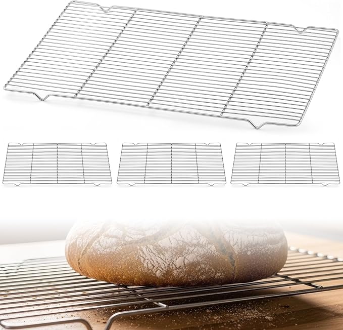 Lounsweer 4 Pcs Cooling Racks, 24L X 16W X 1H Stainless Steel Wire Rack by Lounsweer