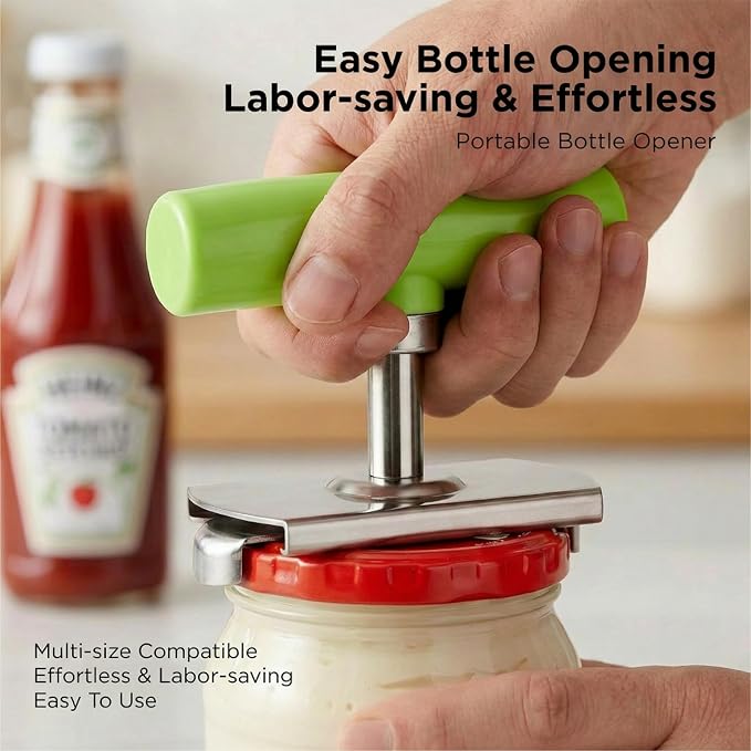 2Pcs Adjustable Jar Opener, Stainless Steel Labor-Saving Can Opener - Image 3