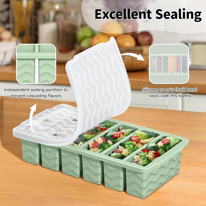 Doasuwish 3-Pack Silicone Freezer Trays - Image 5