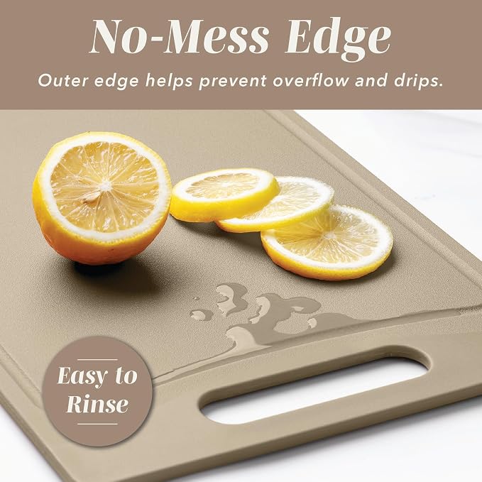 COOK WITH COLOR Non-Slip Cutting Board Set – Kitchen Essentials with Easy Grip - Image 4