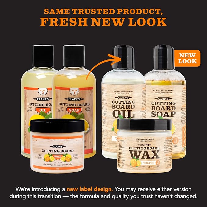 CLARK'S Cutting Board Oil And Wax Kit - Image 6